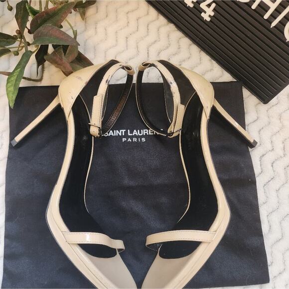 SAINT LAURENT ADJUSTABLE STRAP HEELS SIZE 36.5 (US6) - Picture 8 of 9
